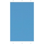 vidaXL Плисирана щора, синя, 120x200 см, ширина на плата 119, 4 см, полиестер (4015215)