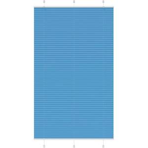 vidaXL Плисирана щора, синя, 120x200 см, ширина на плата 119, 4 см, полиестер (4015215)