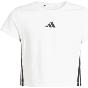 Adidas Детска тениска adidas Kid's Essentials Crop T-shirt - White / Black - размер 140 (EU) (704-6484-0212)