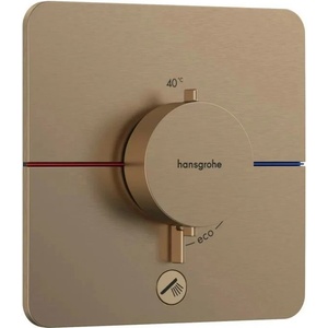 Hansgrohe ShowerSelect Comfort Q 1-функционален, матиран бронз, термостатичен смесител за душ с допълнителен изход (15589140)
