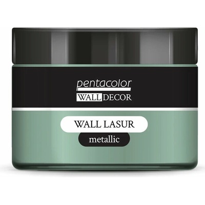 Pentart Wall Decor metalická lazúra 150 ml Zeleno-strieborná