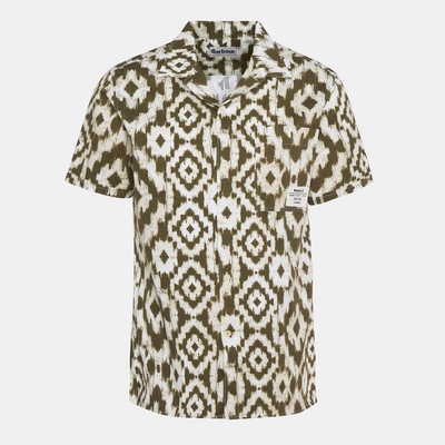 Barbour Футболна фланелка Barbour Homelane Short Sleeve Shirt - Lt Sage OL71