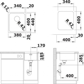 Image 1 of BLANCO SOLIS 340-U (526115)