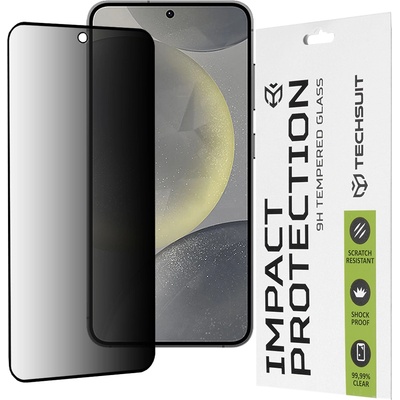 Techsuit Протектор за Samsung Galaxy S24 / S25 - 111D Privacy Full Glue - Черен