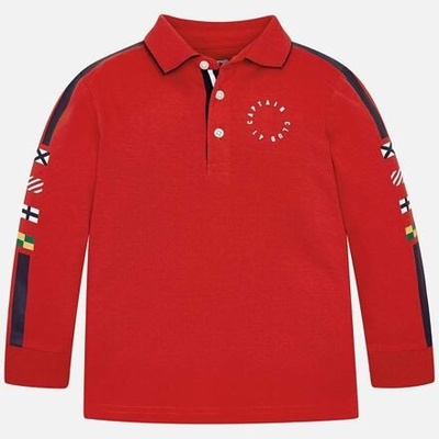 Mayoral 3125 dětské polo triko červené