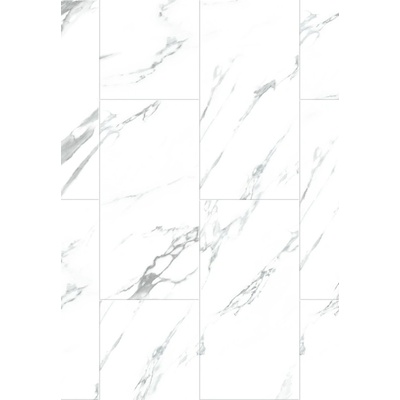 Mexen Glacier White винилни панели 610 x 305 мм LVT Dryback 2, 5 мм, подложка, 4 V-фуга, Jazz White (F1451-0610-305-255-4V1-01)