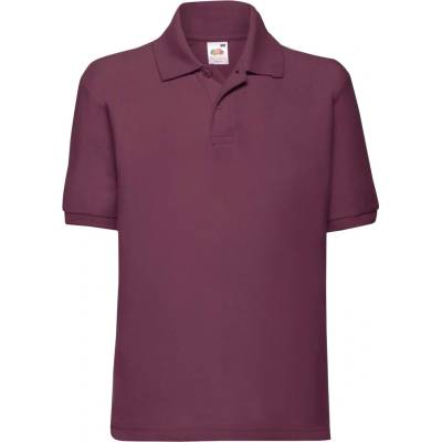 Fruit of the Loom Children's T-shirt 65/35 Polo 634170 65/35 tmavočervená