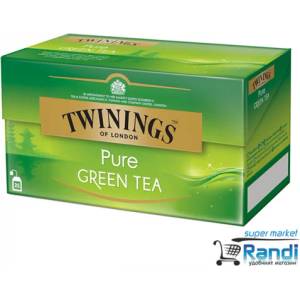 TWININGS Чай Twinings Pure Green Tea 50 гр