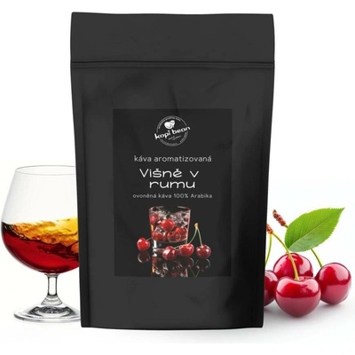 Kopi Bean Aromatizovaná káva Višně v rumu 200 g