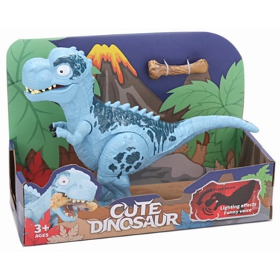 King Me World Фигура King Me World - Тиранозавър рекс, със звук и светлина, син (D3802-1A)