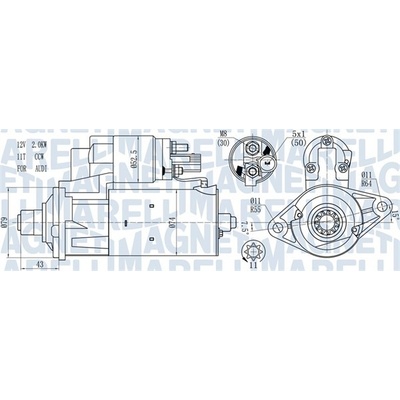 Startér MAGNETI MARELLI 063721584010