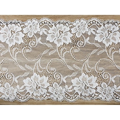 PartyDeco Čipka biela 0,18 x 9 m