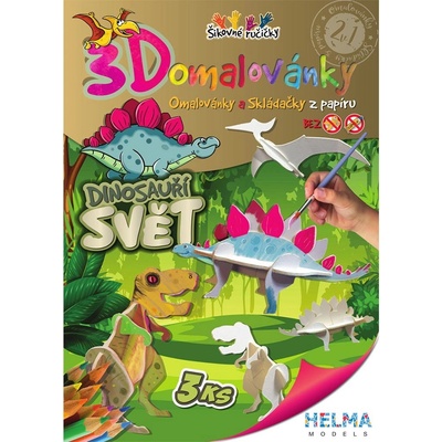 Helma 365 3D maľovanky dinosaurím svet 2v1