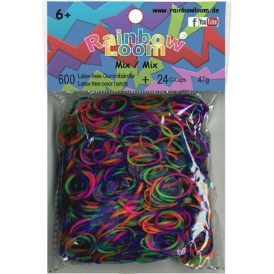 RAINBOW LOOM Original gumičky 600 kusov strakatý mix