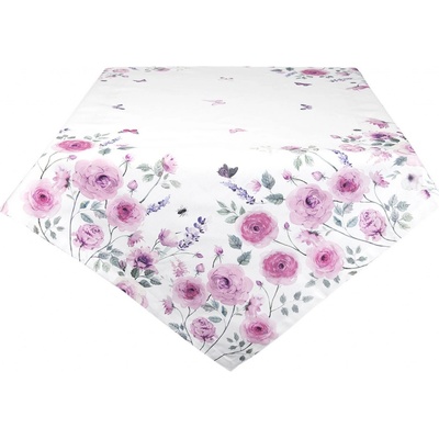 Clayre & Eef Obrus Roses and butterflies 150x150 cm