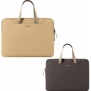 tomtoc Light-A21 Dual-color Slim Pouzdro s poutkem pro 13.5" hnědá TOM-A21D3K1