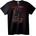 NOONEBRAND Тениска Widowmaker череп с червени рози - 2XL, Black