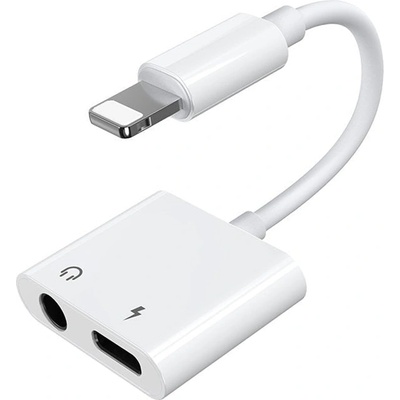 JOYROOM Адаптер Joyroom S-Y104, Lightning към Lightning, 3.5mm mini jack, бял (S-Y104 Jack 3,5mm)