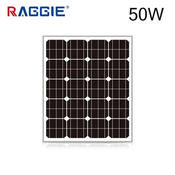 Raggie Соларен панел монокристален 50W RAGGIE 12V 700x540x25mm