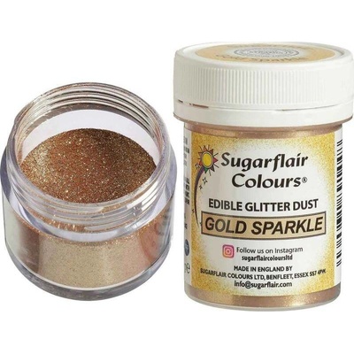 Sugarflair Trblietky zlatý lesk 10g