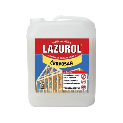 Lazurol červosan na hubení červotočů, 5 l