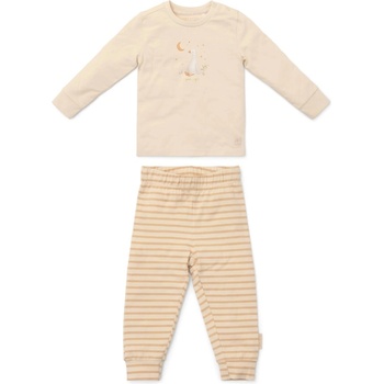 Little Dutch Бебешка пижама от две части Little Dutch Natural Stripes - 62-68 cm, 2-6 м, Sand (CL24296045)