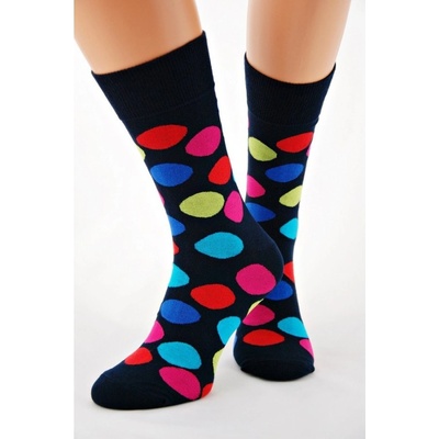 Bambusové ponožky s bodkami NERO čierna