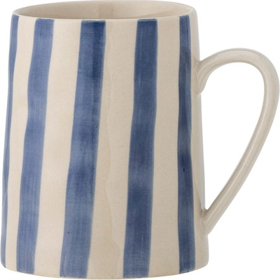 Bloomingville Глинена чаша в бяло и синьо 440 ml Begonia - Bloomingville (82060959)