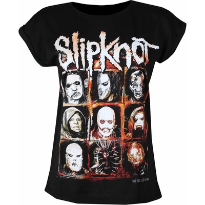 NNM дамска тениска Slipknot - The End So Far снимка на групата в квадратчета - Черен - DRM14334200