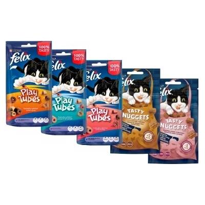 FELIX Play tubes 3 x + Tasty Nuggets 2 x 50 g 50 g