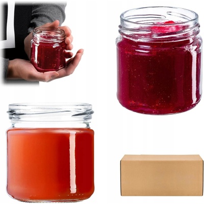 Kadax Skleněná zavařovací sklenice bezbarvá 50 ks x 200 ml