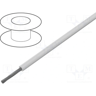 Alpha Wire 7035 WH001 Vodič HookUp Wire lanko Cu 14AWG PVC bílá 300V 305m