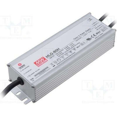 MEAN WELL HLG-80H-24B Napájecí zdroj: spínaný; LED; 81W; 24VDC; 3,4A; 90÷305VAC; IP67