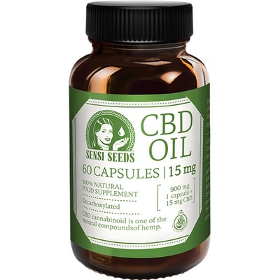 Sensi Seeds CBD olej kapsule 15 mg 60 ks
