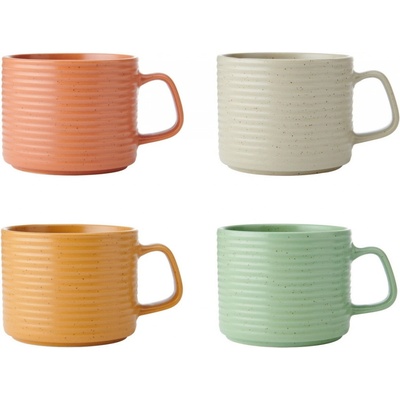 Kitchen Craft Kameninový hrnček Idilica 4 x 400 ml