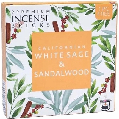 Nefertitis Vonné cihličky Aromafume White sage and Sandalwood 40 g 9 ks
