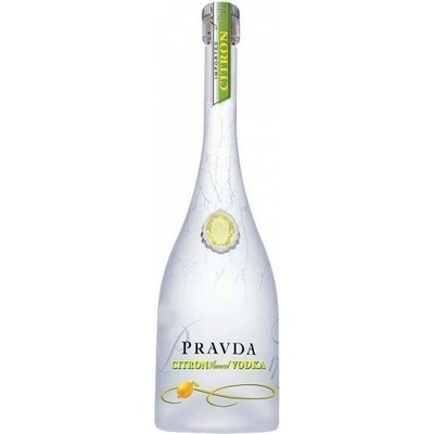 Vodka Pravda Citron 37,5% 0,05 l (čistá flaša)