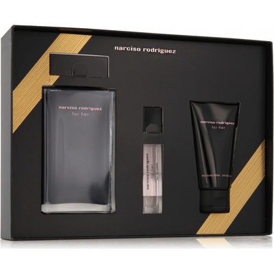 Narciso Rodriguez For Her EDT 100 ml + tělové mléko 50 ml + EDT 10 ml dárková sada