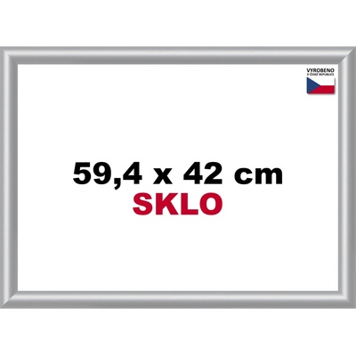 BFHM Plastový rám na puzzle 59,4 x42cm A2 strieborný
