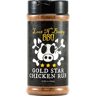 Loot N' Booty BBQ Gold Star Chicken Grilovací koření 369 g