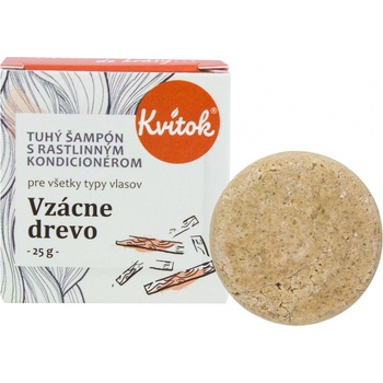 Kvitok Vzácne drevo tuhý šampón 25 g