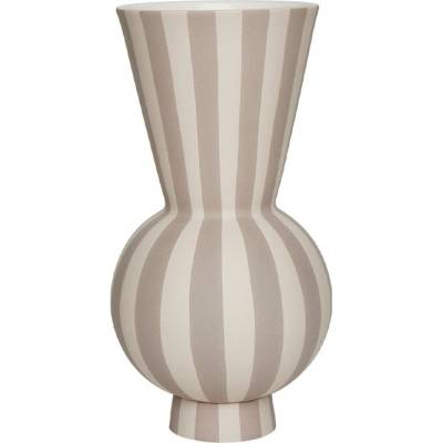 OYOY Living Design Бежова глинена ръчна изработка ваза (височина 28 cm) Toppu - OYOY Living Design (L301174)