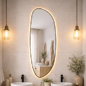 Baltica Design Baltica Design-LED Огледало с подсветка STONE FLUID 15W/230V 2700K 155x50 cm IP65 č (DB0043)