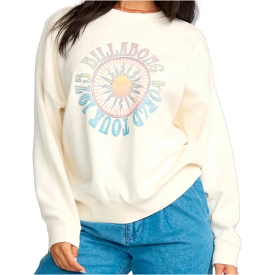 Billabong Дамски пуловер Billabong Women's Echo Crew Fleece Jumper - Salt Crystal - размер XL (117-3220-0215)