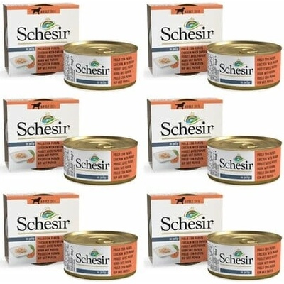 Schesir Dog Adult Kuracie filety s papájou 6 x 150 g