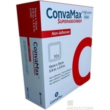 ConvaMax Krytie na rany superabsorpčné neadhezívne 15 x 15 cm 10 ks