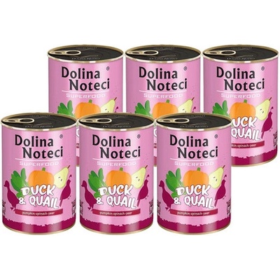 Dolina Noteci Superfood Kachna a křepelka 6 x 400 g