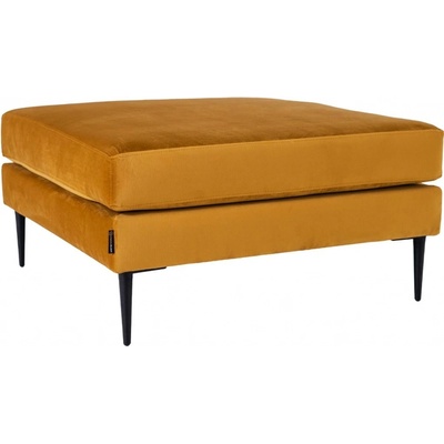Nordic Design Žlutá sametová podnožka Vegas