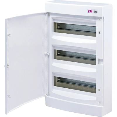 ETI Rozvádzač nástenný bytový 36M IP40 dvierka biela 482x287x112mm ECT36PO