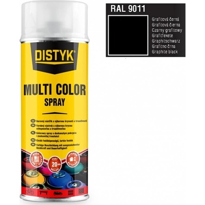 DISTYK Primer color spray 400 ml RAL9011 grafitová černá základní TP19011D